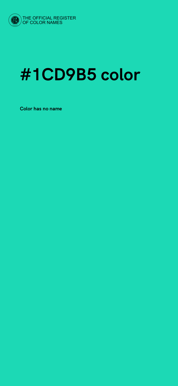 #1CD9B5 color image