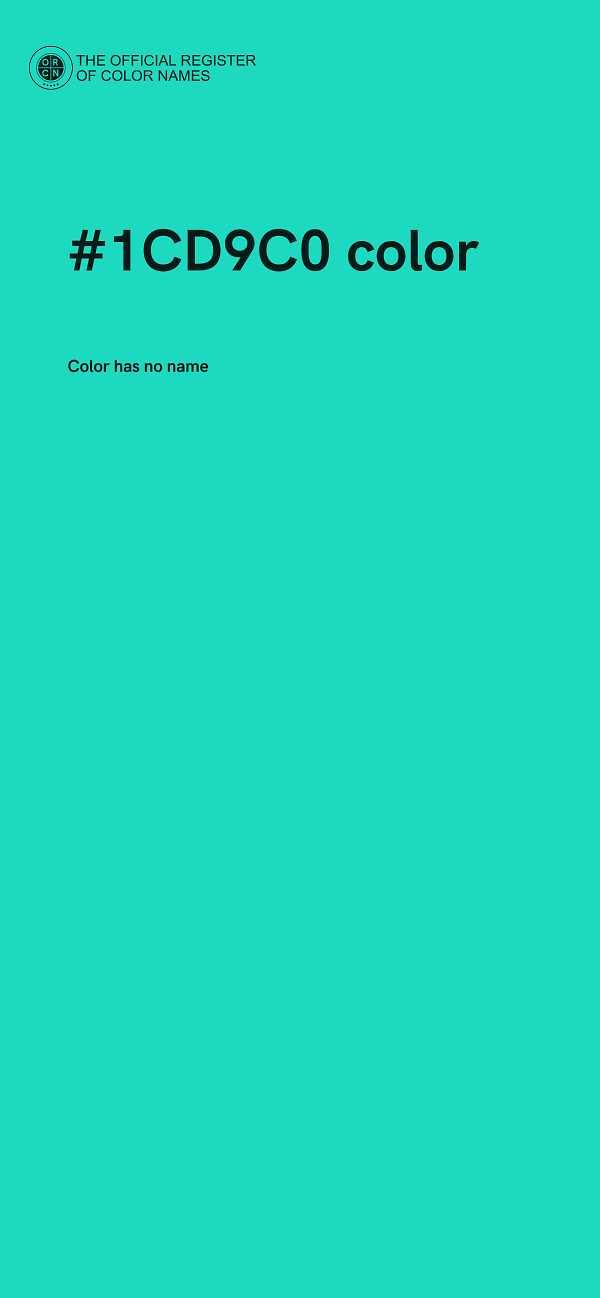 #1CD9C0 color image