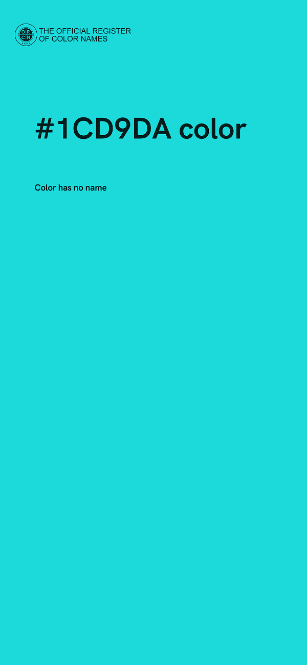 #1CD9DA color image