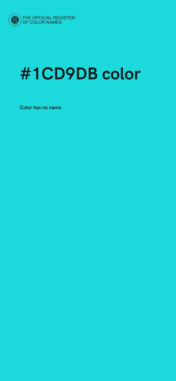 #1CD9DB color image