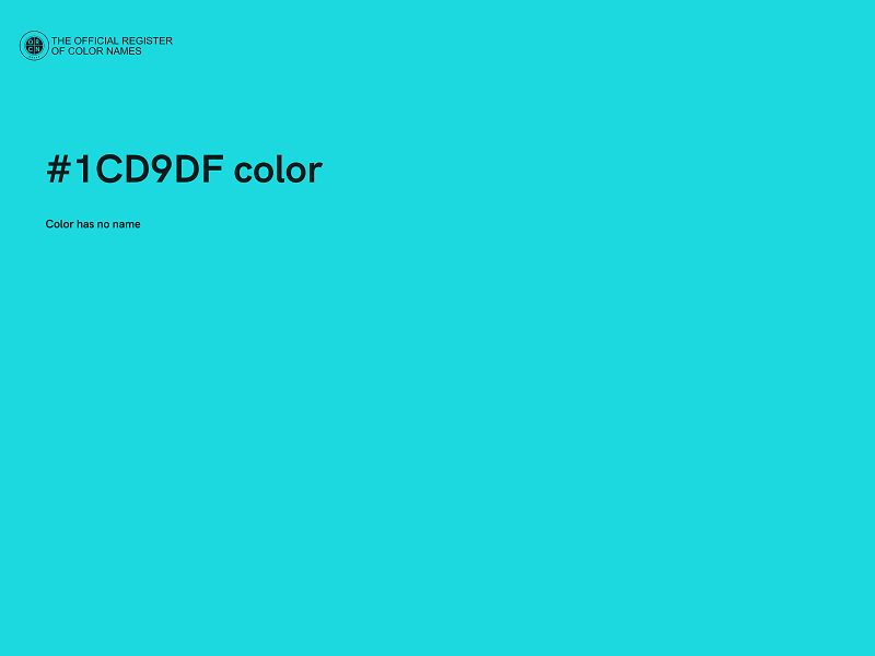 #1CD9DF color image