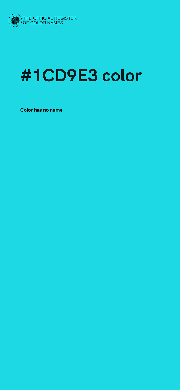 #1CD9E3 color image