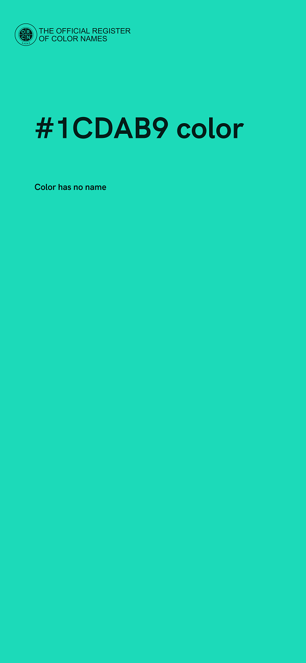 #1CDAB9 color image