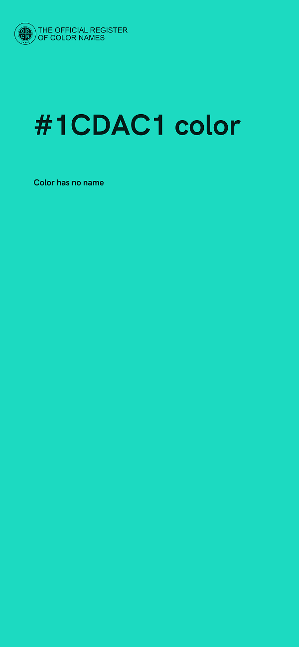 #1CDAC1 color image