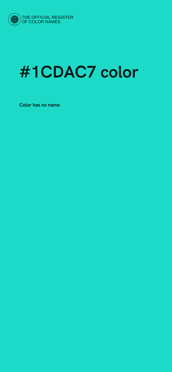 #1CDAC7 color image