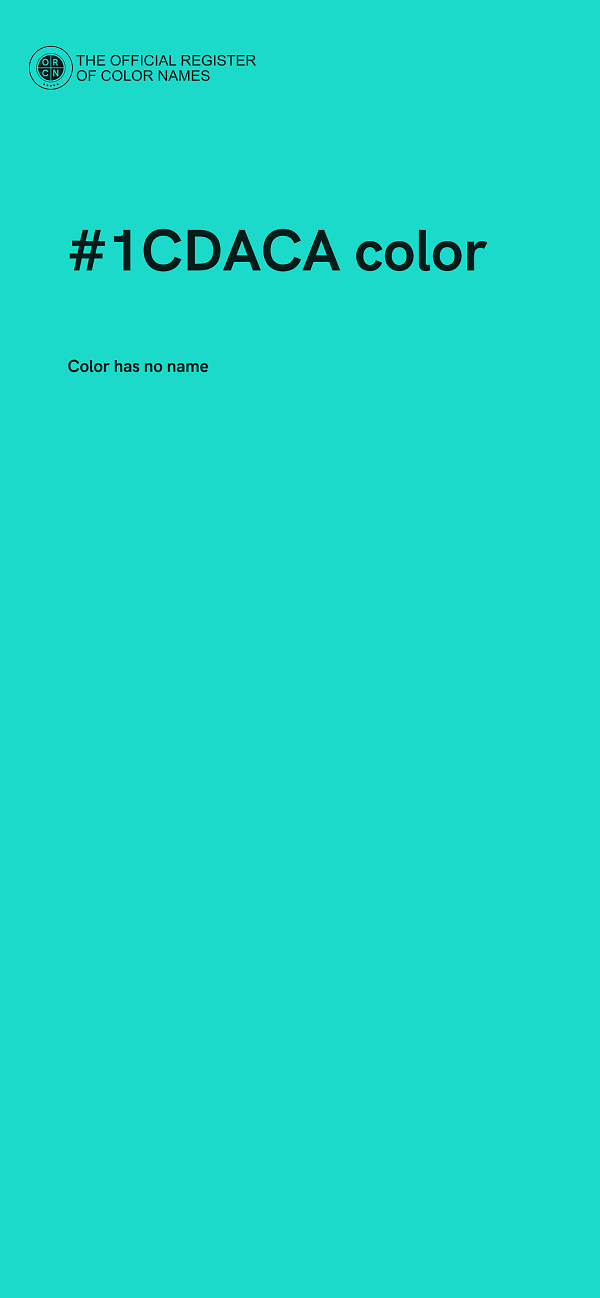 #1CDACA color image