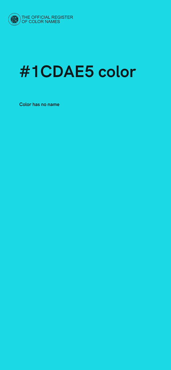 #1CDAE5 color image