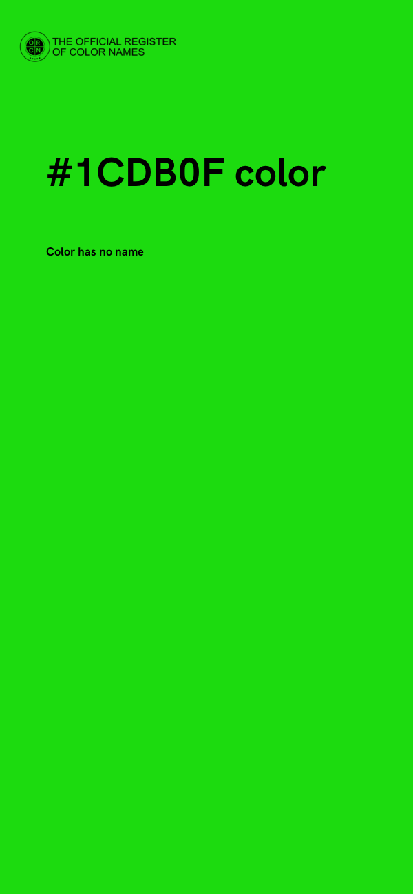 #1CDB0F color image