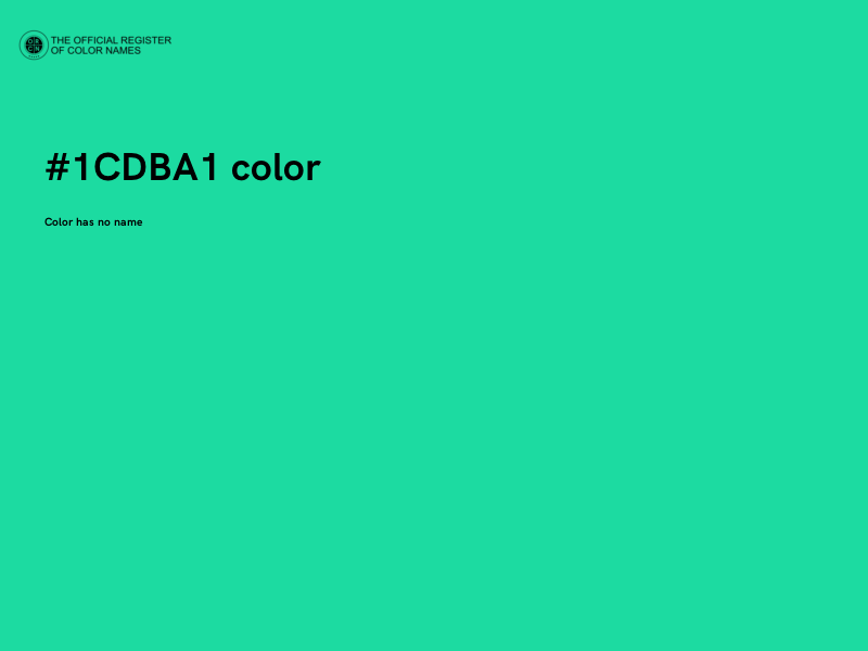 #1CDBA1 color image