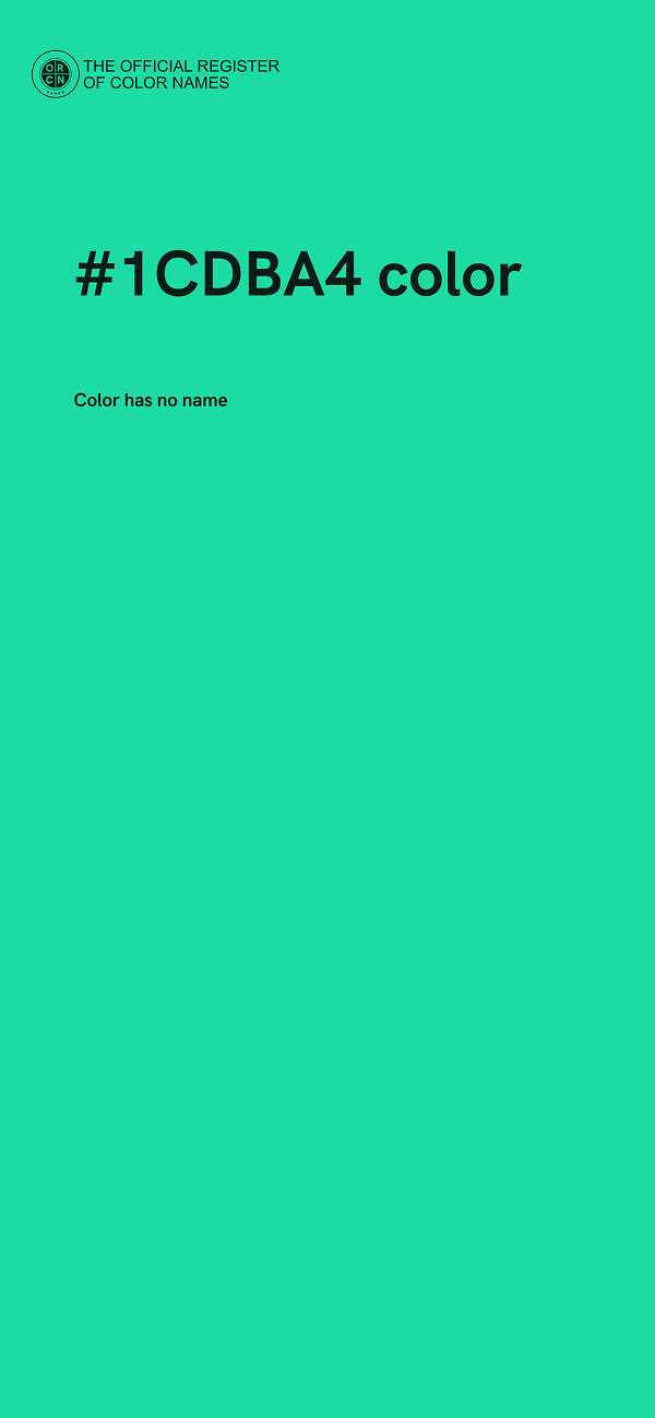#1CDBA4 color image