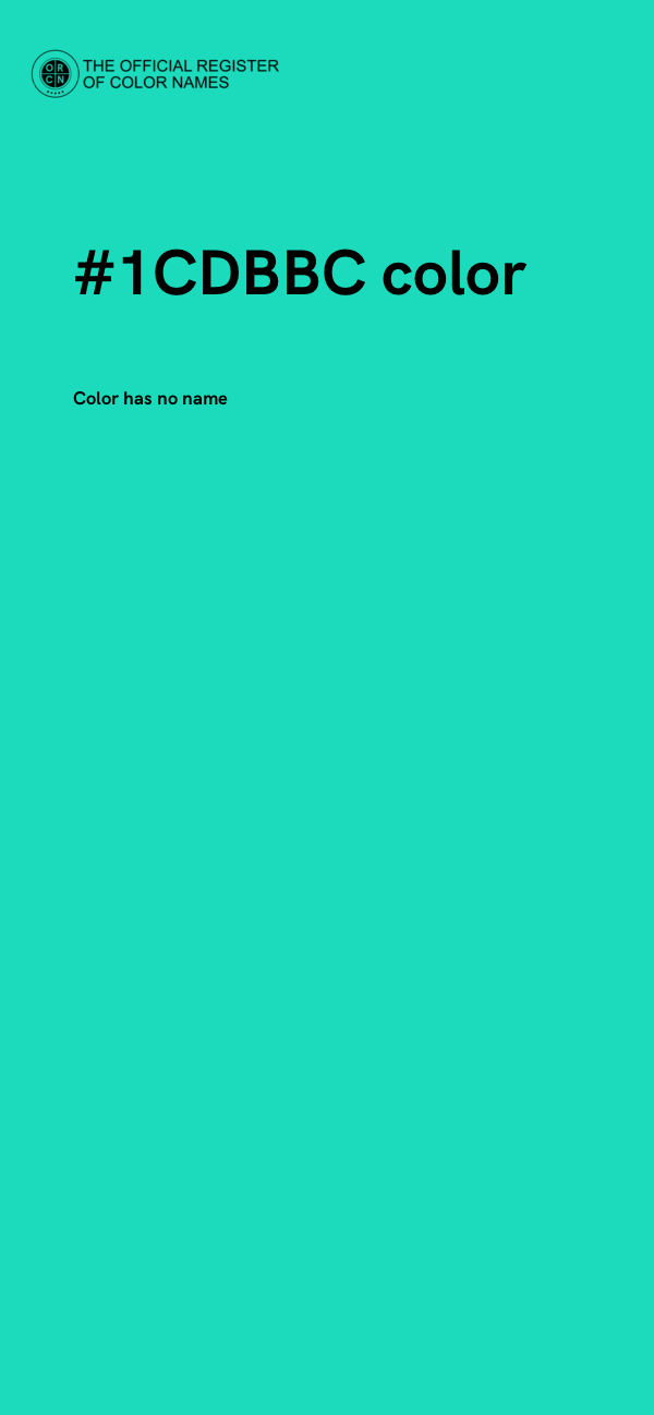 #1CDBBC color image