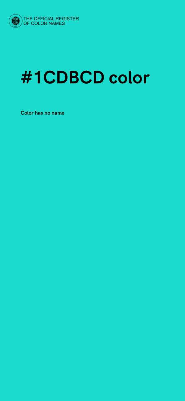 #1CDBCD color image
