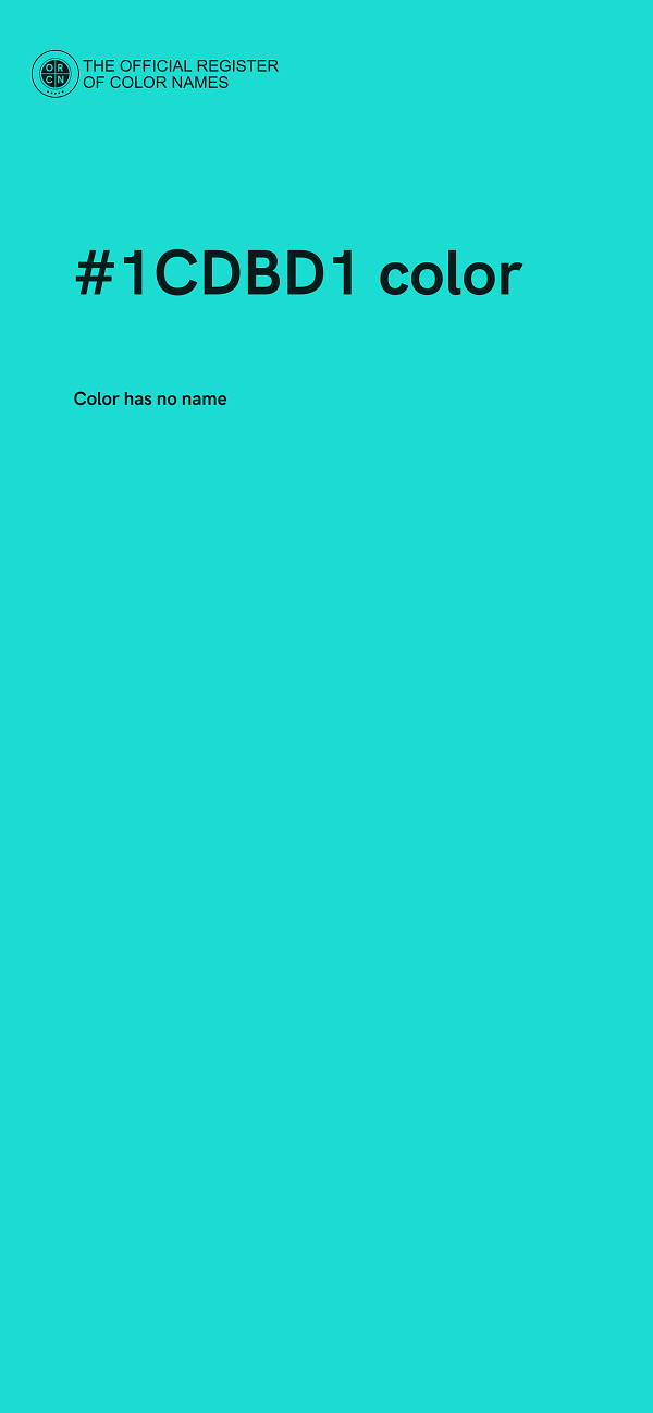 #1CDBD1 color image