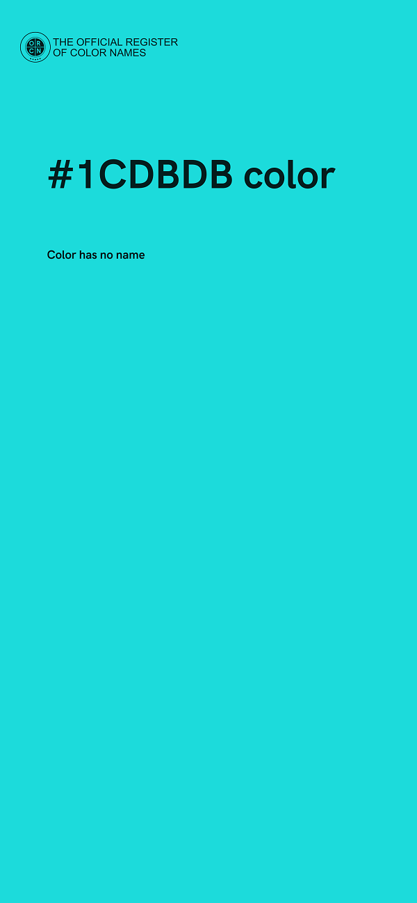 #1CDBDB color image