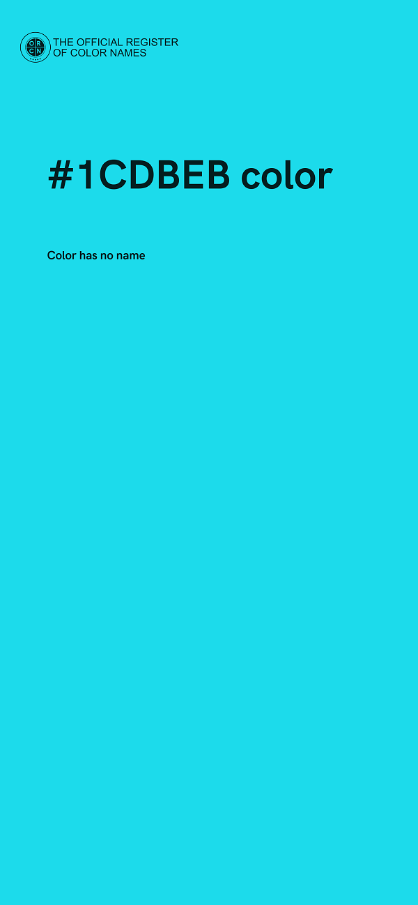 #1CDBEB color image