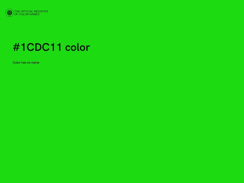 #1CDC11 color image