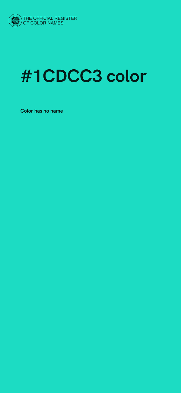 #1CDCC3 color image