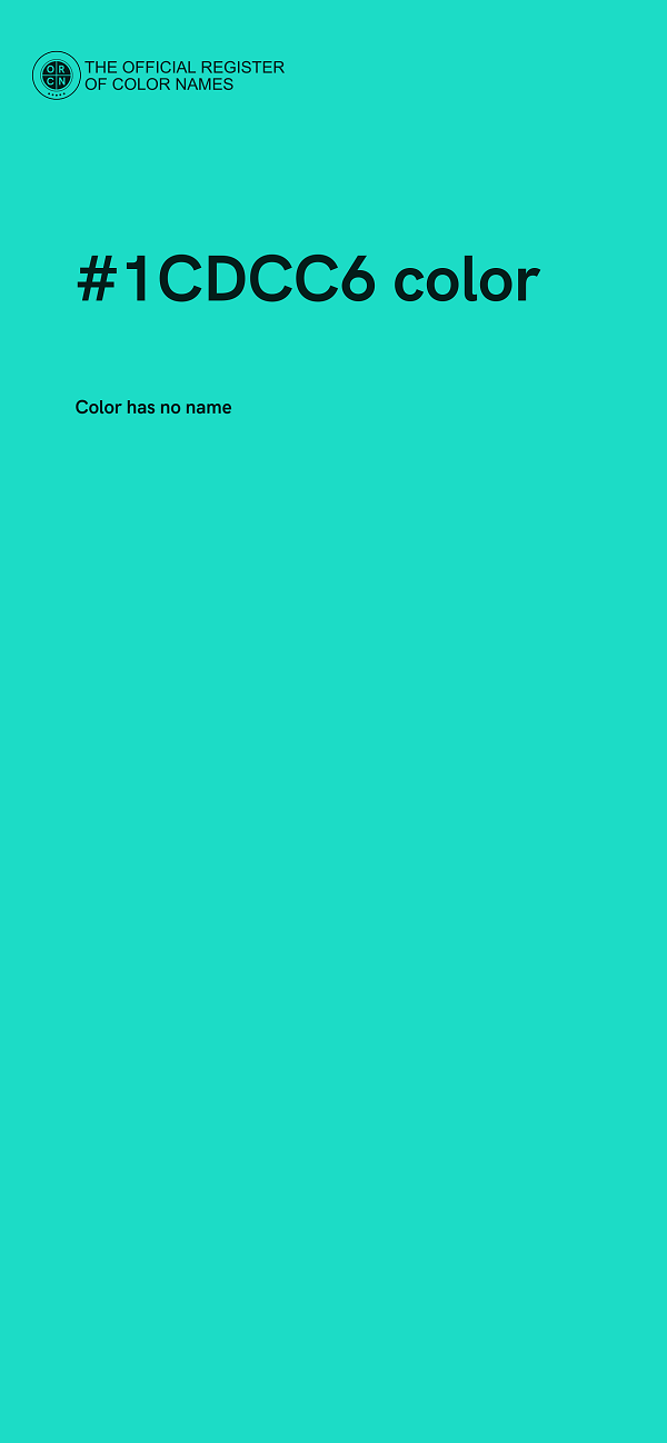#1CDCC6 color image