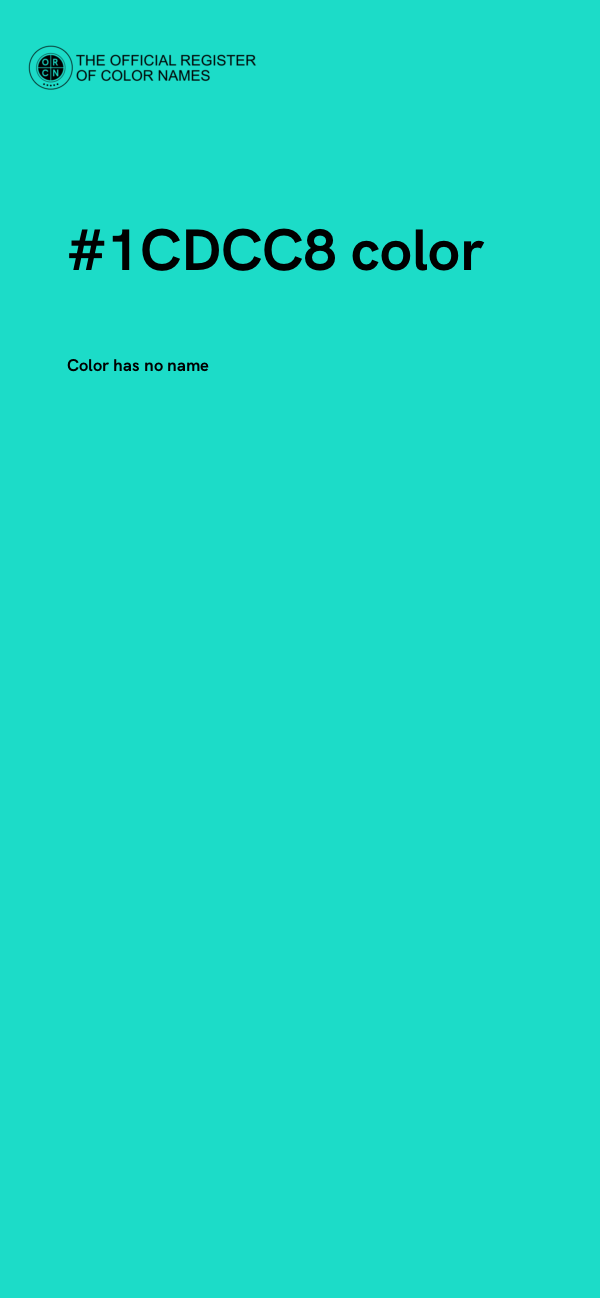 #1CDCC8 color image