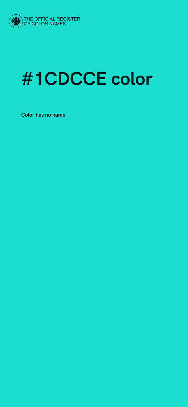 #1CDCCE color image