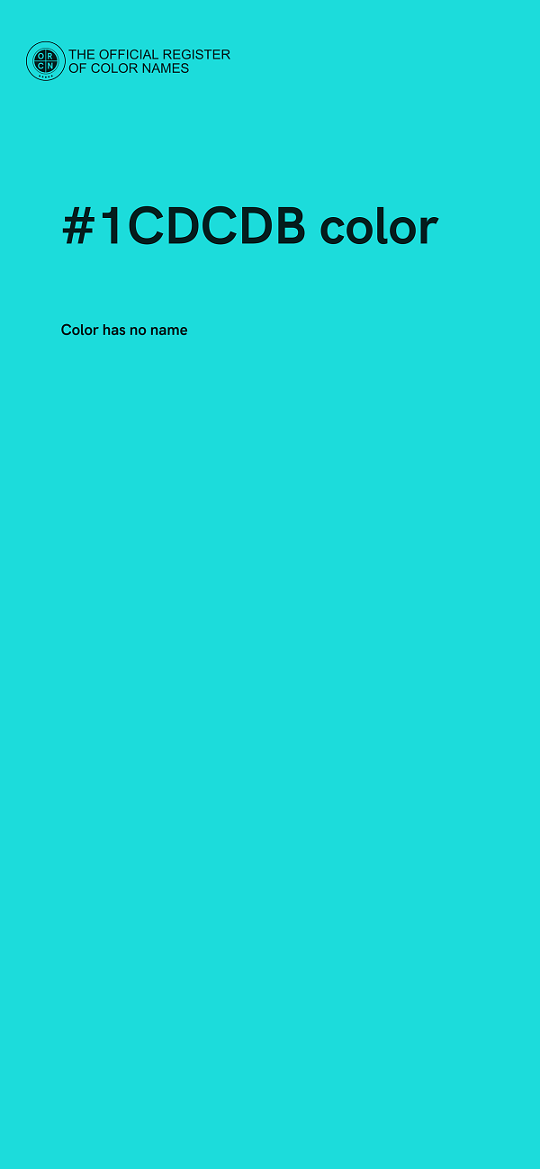 #1CDCDB color image
