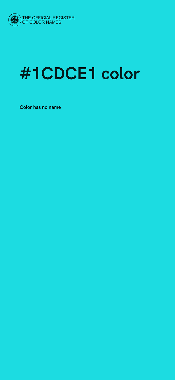 #1CDCE1 color image