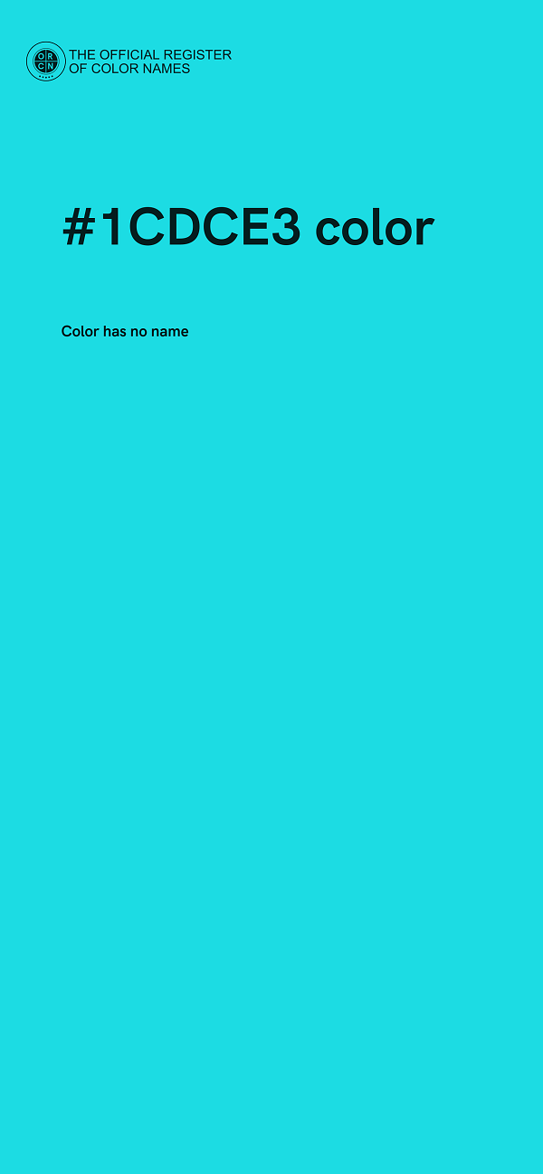#1CDCE3 color image