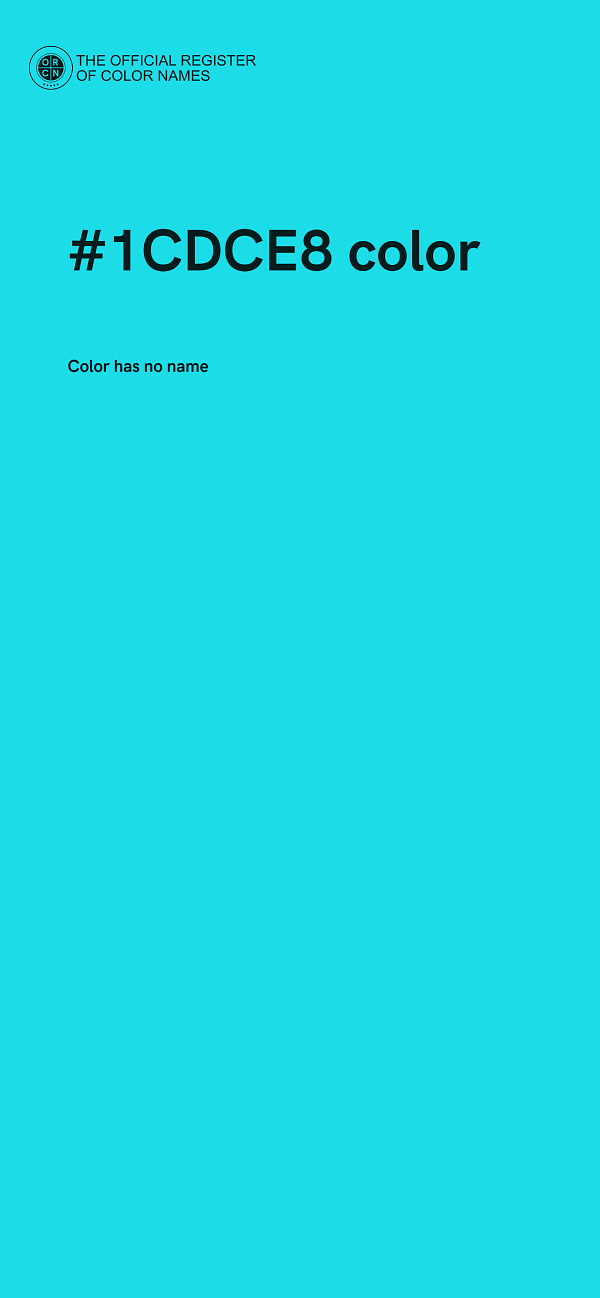 #1CDCE8 color image