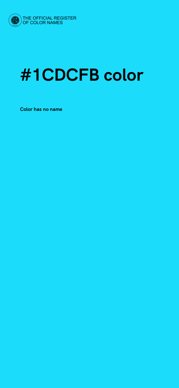#1CDCFB color image