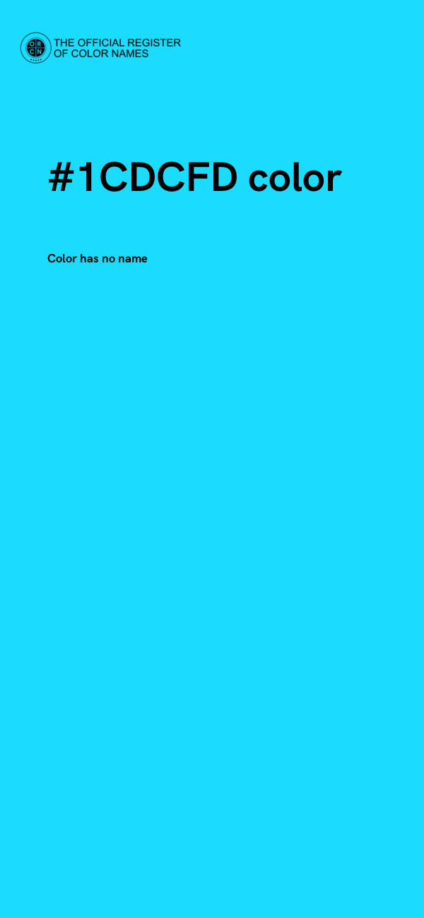 #1CDCFD color image