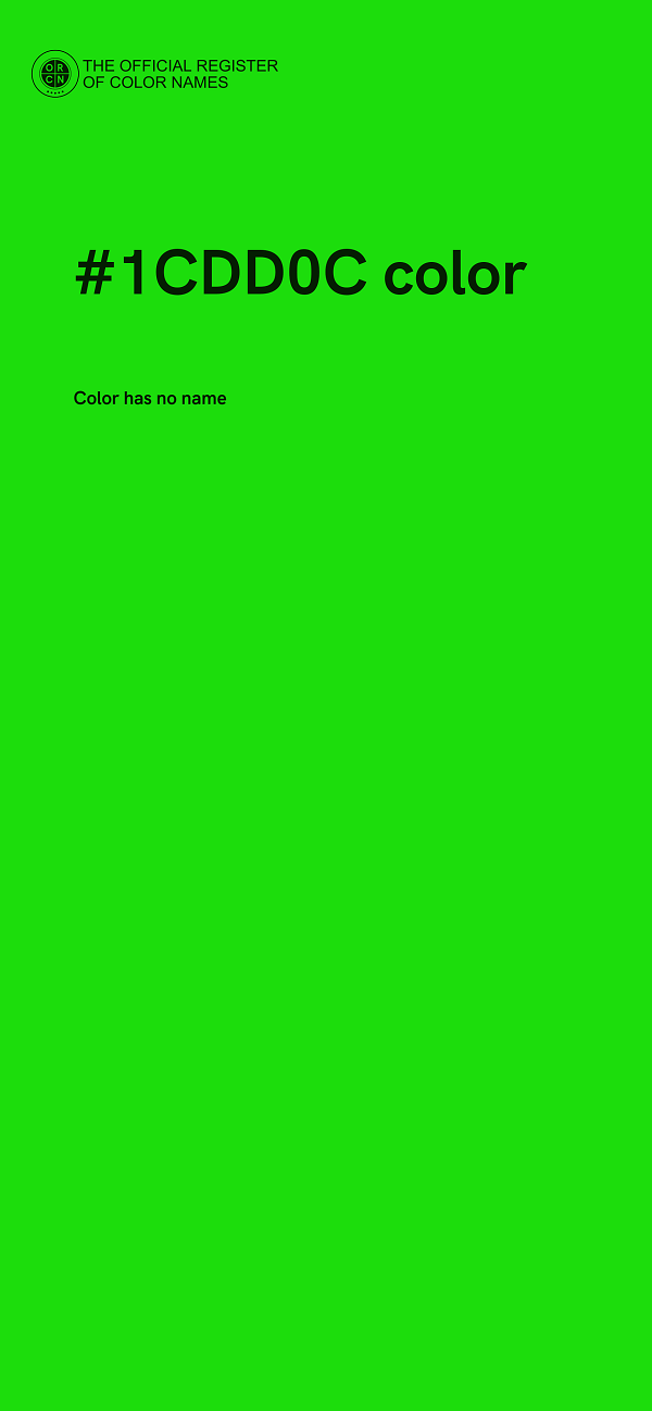 #1CDD0C color image