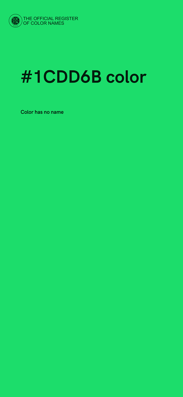 #1CDD6B color image