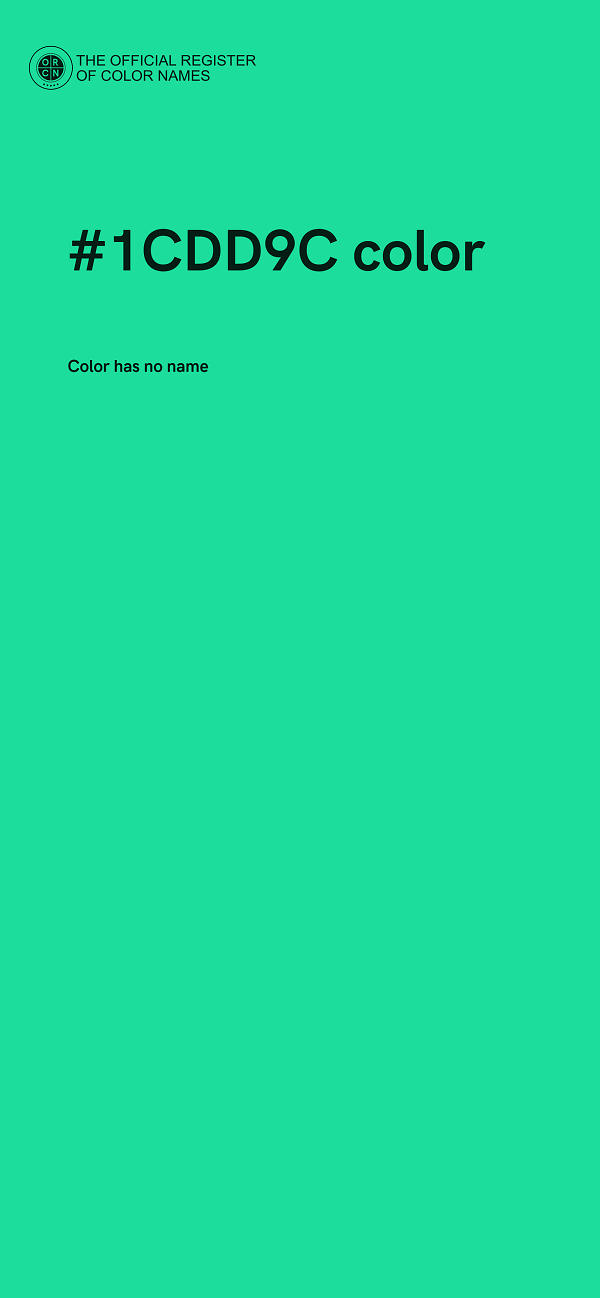#1CDD9C color image