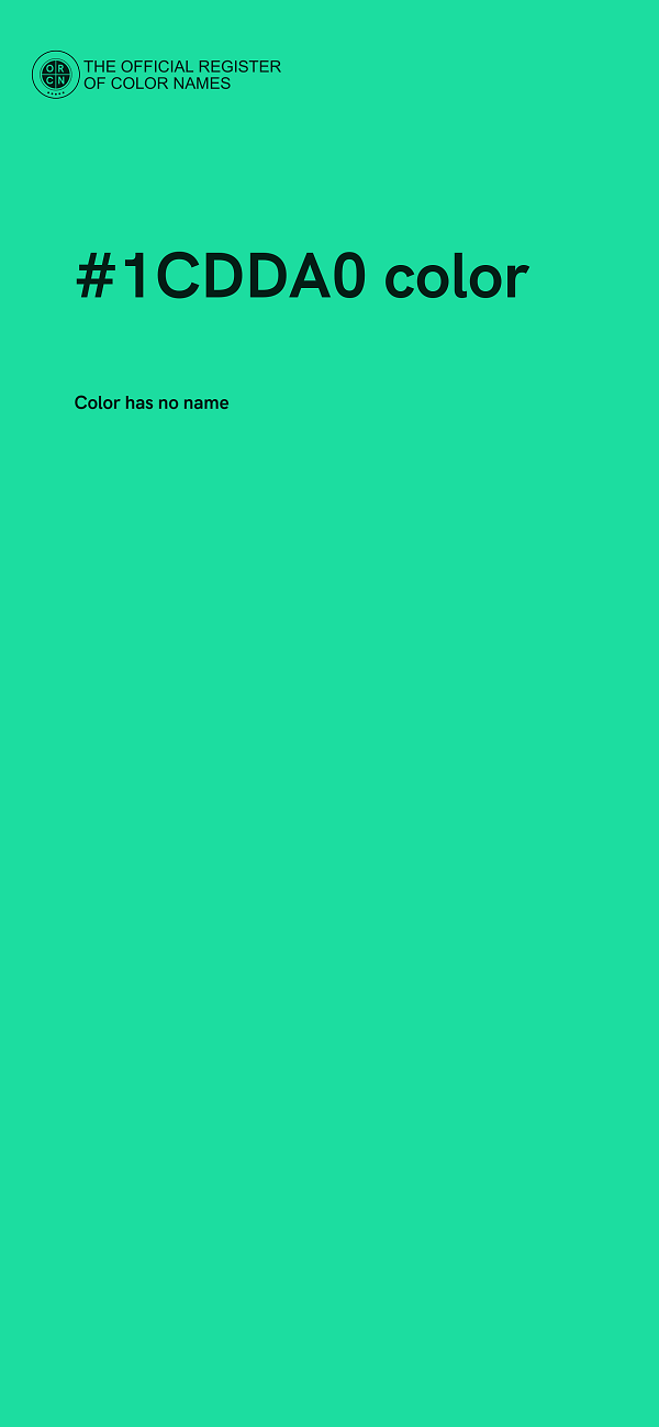 #1CDDA0 color image