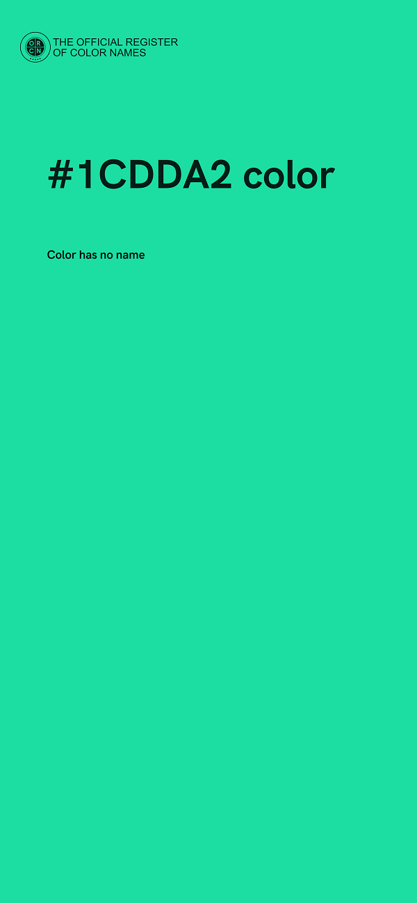 #1CDDA2 color image