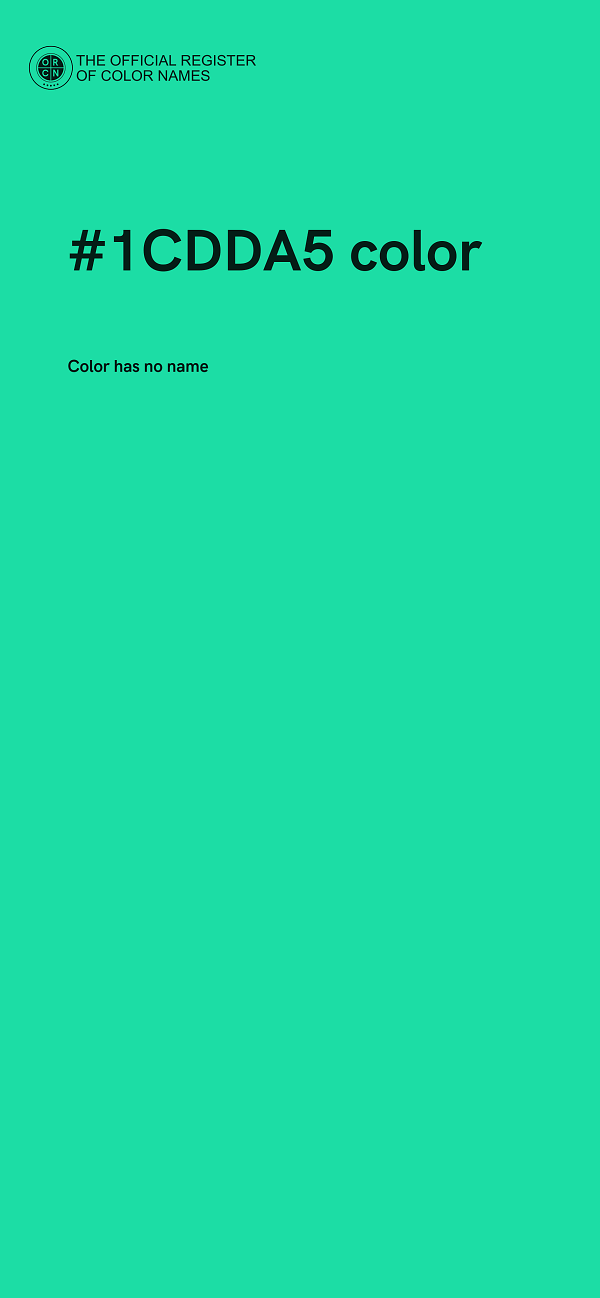 #1CDDA5 color image