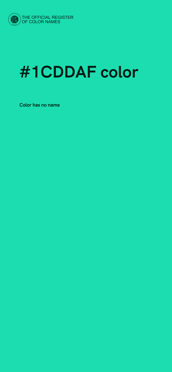 #1CDDAF color image