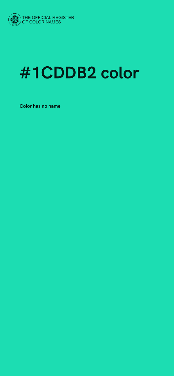 #1CDDB2 color image