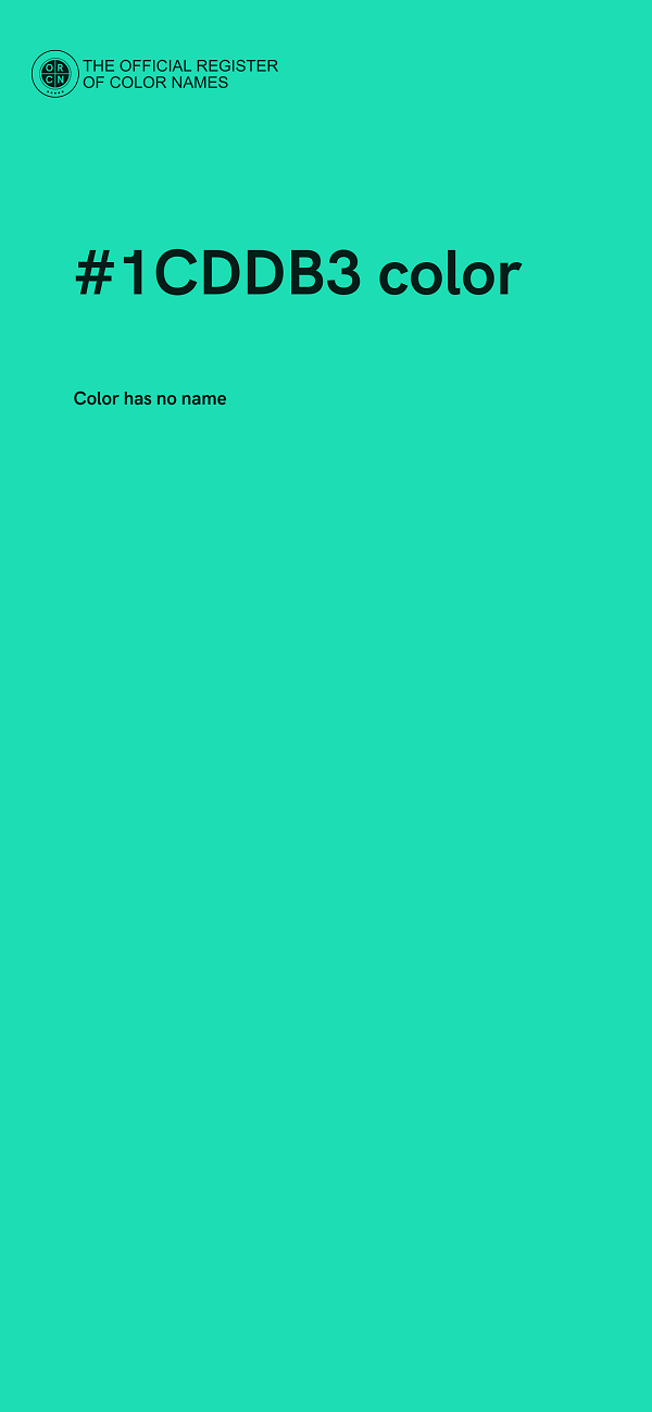 #1CDDB3 color image