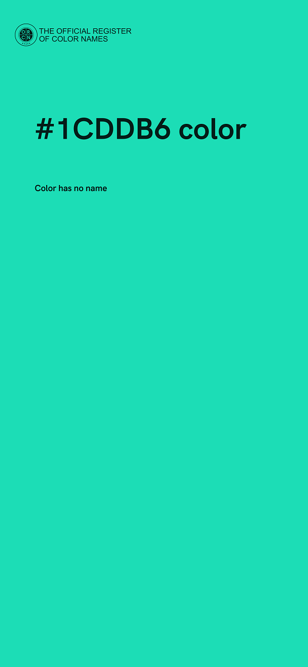 #1CDDB6 color image