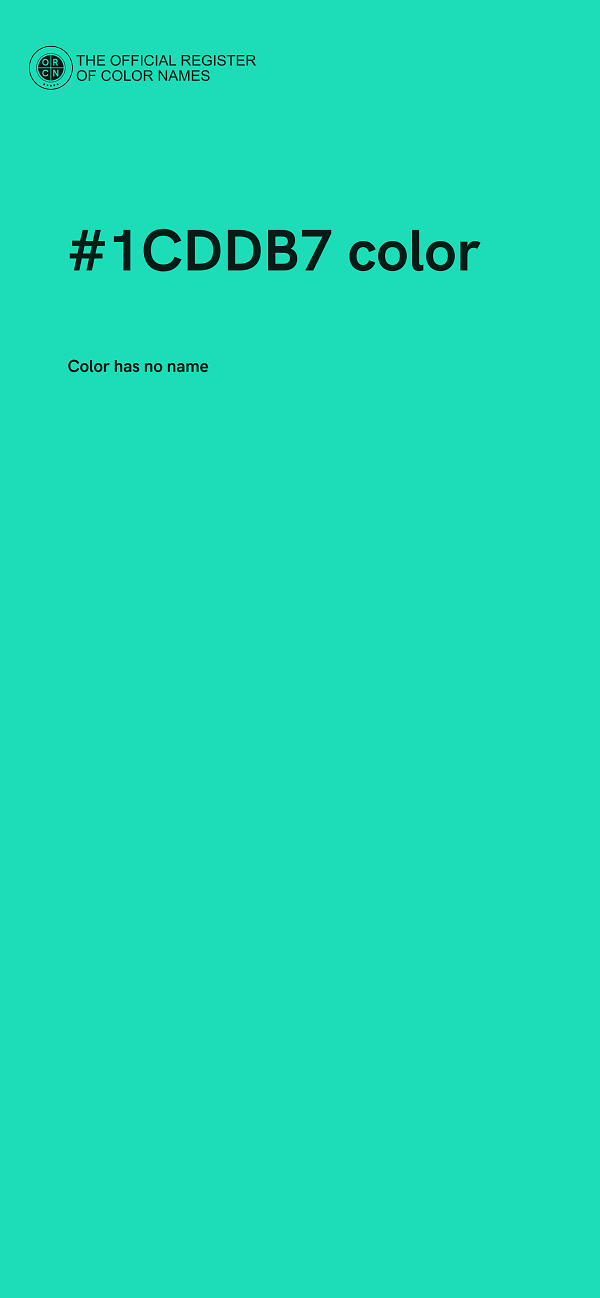 #1CDDB7 color image