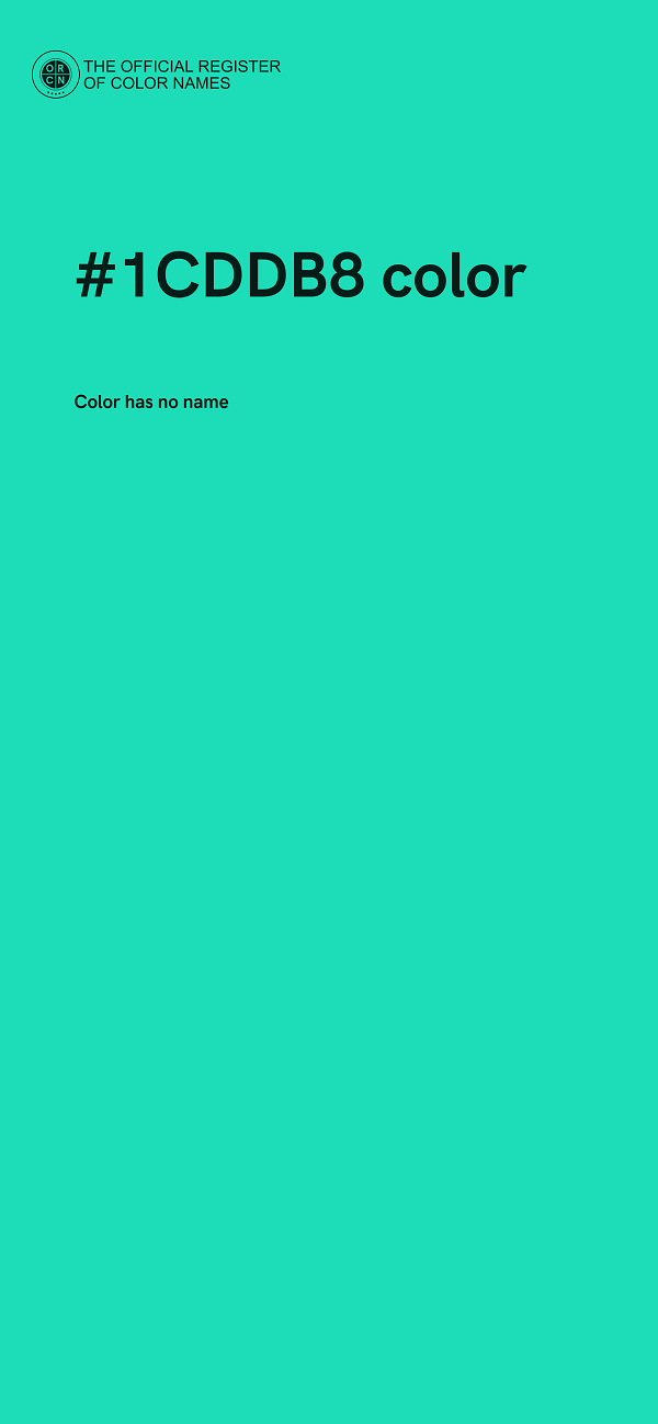 #1CDDB8 color image