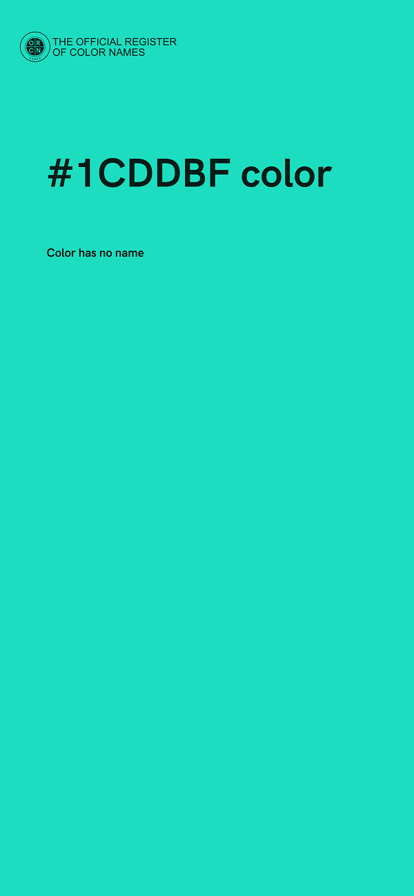 #1CDDBF color image