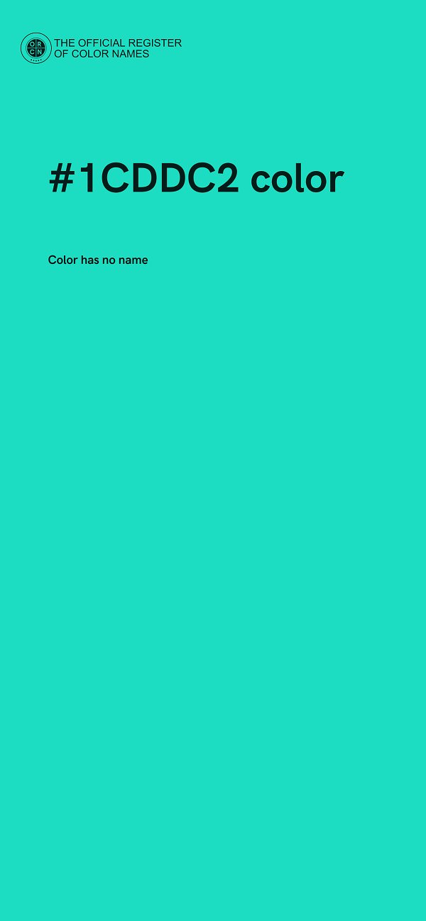 #1CDDC2 color image