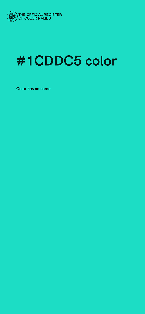 #1CDDC5 color image