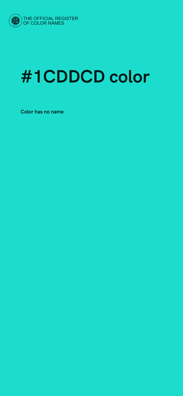 #1CDDCD color image