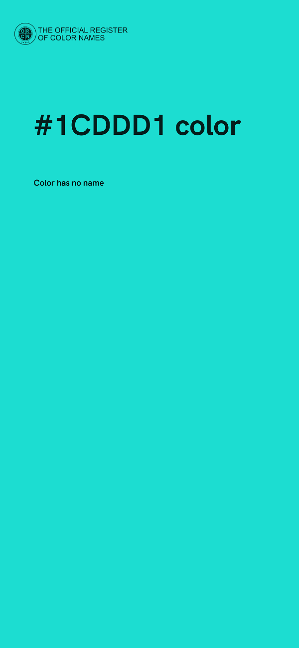#1CDDD1 color image