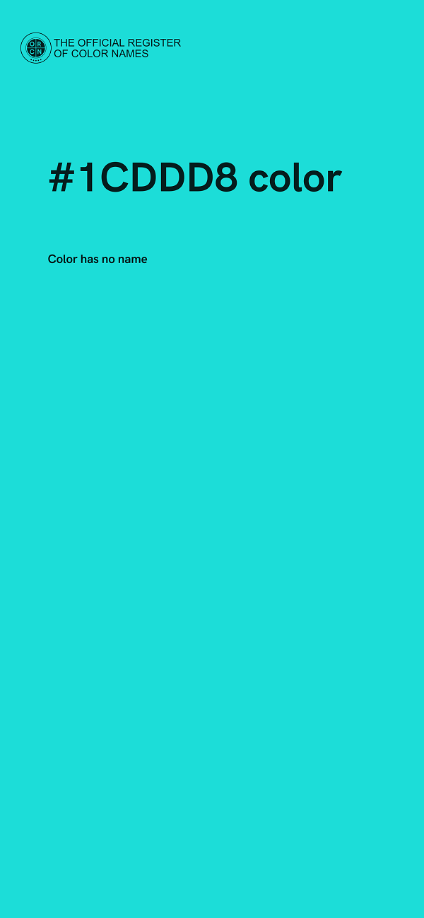 #1CDDD8 color image