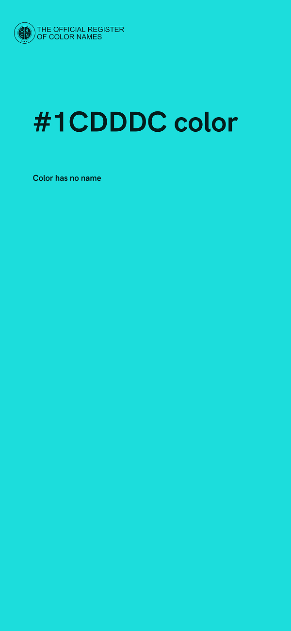 #1CDDDC color image