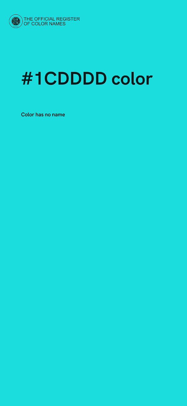 #1CDDDD color image